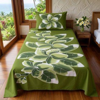 Rayon Bedsheet Hand Painted Single Size 